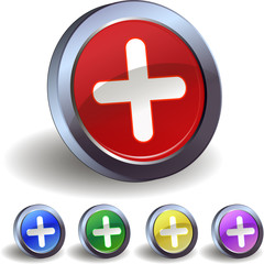 Fototapeta premium Plus icon buttons