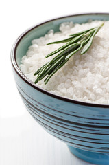 Bowl of sea salt