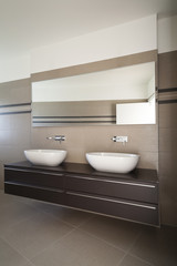 modern architecture, new apartment, bathroom