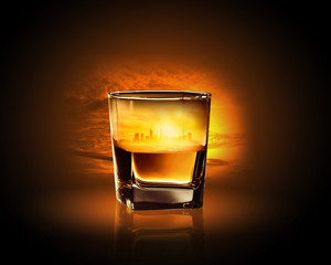Glass of whiskey