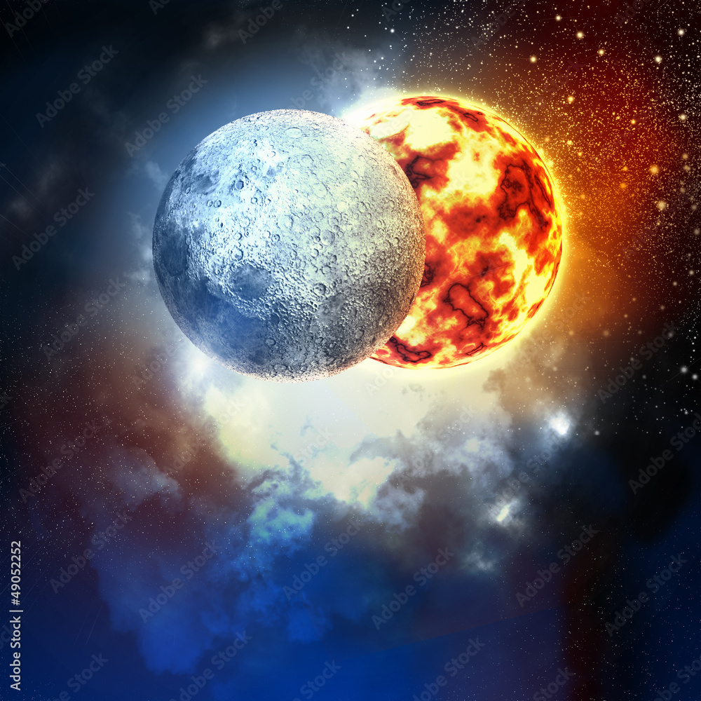 Canvas Prints image of planets in space