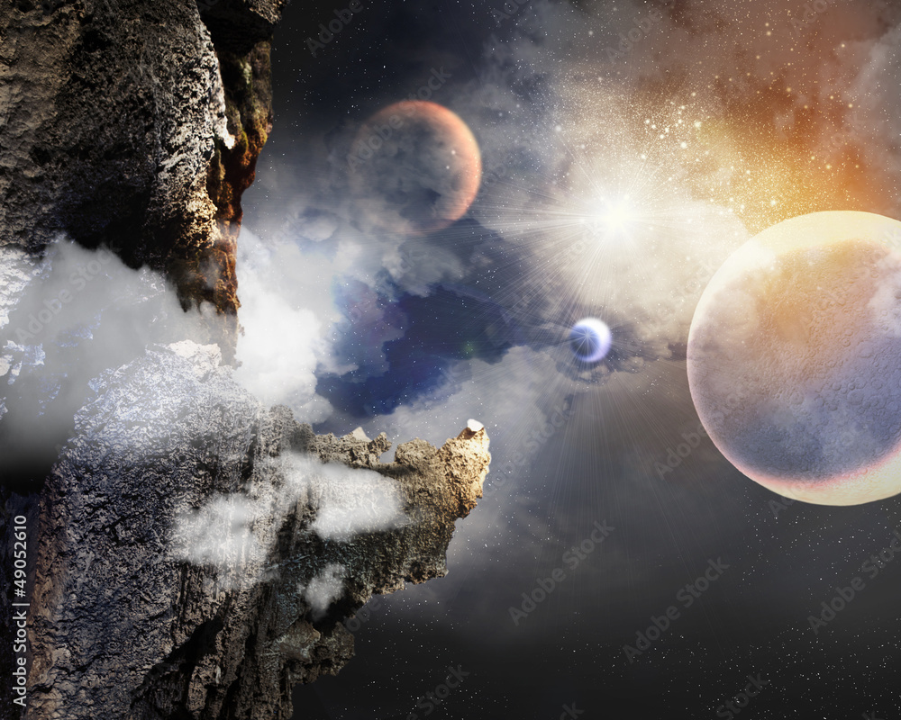 Canvas Prints image of planets in space