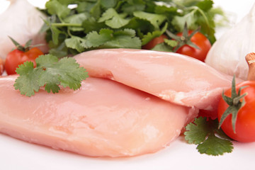 raw chicken and ingredient
