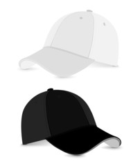 baseball cap_white+black