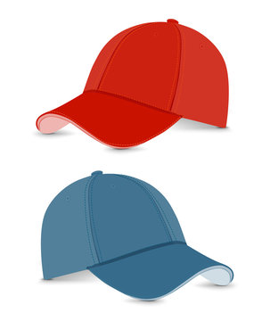 Baseball Cap Blue+red
