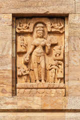 Carvings on the buddhist ruins at Ratnagiri.