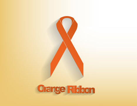 Orange Awareness Ribbon