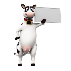 3d rendered illustration of a toon cow