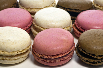 Different colour macaroons.