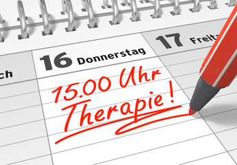Fototapeta premium Terminkalender: Therapie