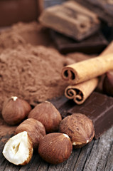 chocolate hazelnut cinnamon cocoa sweet food