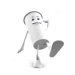 3d rendered illustration of a cup