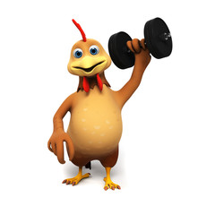 3d rendered illustration of a chicken