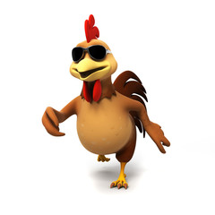 3d rendered illustration of a chicken