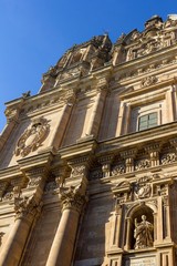 Salamanca pontifical University Facade on a sunny day