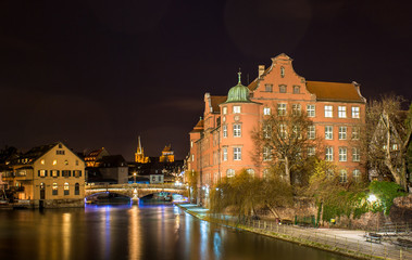 Naklejka premium View of Strasbourg city center. Alsace - France
