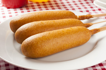 Organic CornDog on a stick