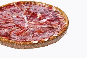 Spanish iberian ham.
