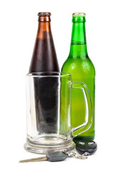 Beer and car keys