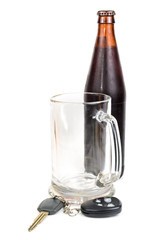 Beer and car keys