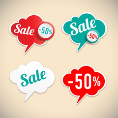 Stickers with sale and best price massages
