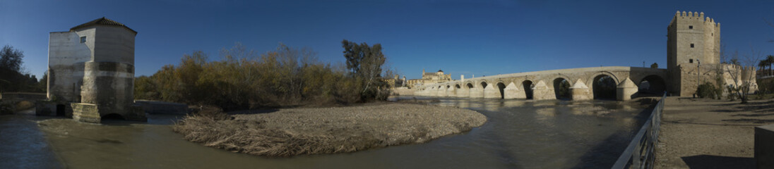 Fototapeta premium Guadalquivir river panoramic, Cordoba, Spain