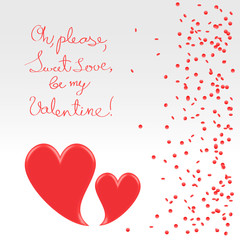 Sweet plea of valentine