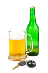Beer and car keys