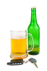 Beer and car keys