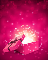 open gift box with light insideout