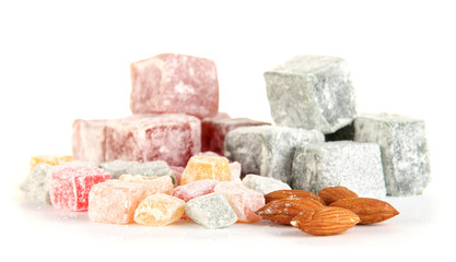 rahat lokum isolated on white