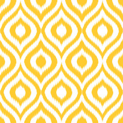 Seamless retro background in modern ikat pattern