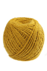 Ball of yellow yarn