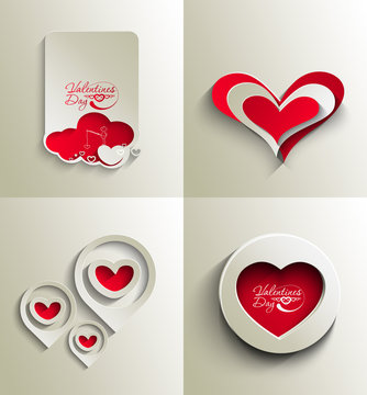 valentine's day background, vector illustration.