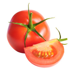 Red tomato isolated