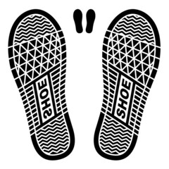 vector clean shoe imprints