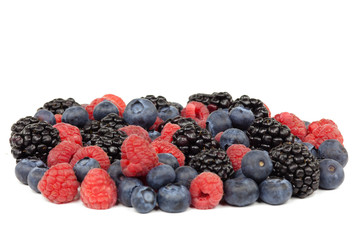 Himbeere, Schwarzbeere, Blaubeere