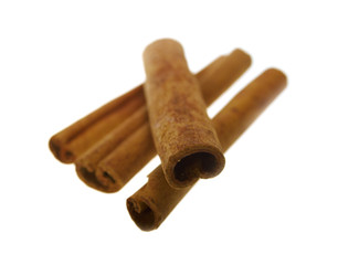 Cinnamon sticks isolated