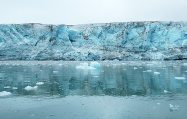 Glacier in Istfjorden, Spitsbergen (Svalbard), Greenland Sea