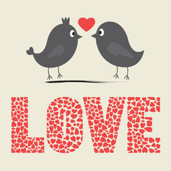 Love bird card