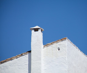 architektura Hiszpania biały budynek palma zielony drewno niebo