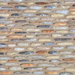 Sea stones with pebbles beach