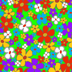 Flower Meadow Seamless