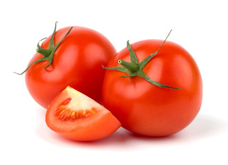 Ripe Tomato isolated on white background