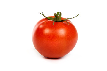 Fresh red tomato isoated on white