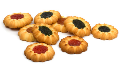 cookie sweets on white background