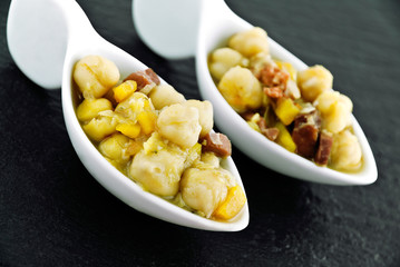 Couple chickpea stew.