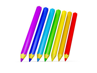 3D colour pencils