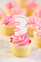 Birthday Cupcake - Three