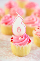 Birthday Cupcake - Six